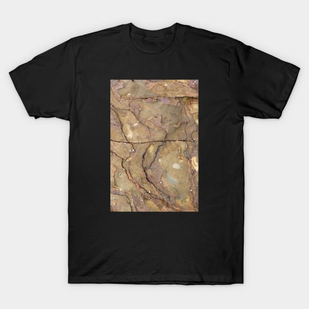 Beach side intimate rock texture T-Shirt by textural